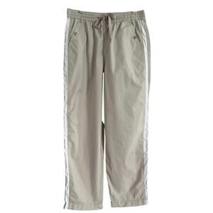 Maeve Anthropologie Tenley Twill Track Pants Women Size L Cotton Pockets Casual
